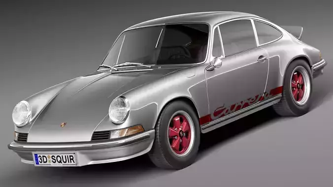 Porsche 911 Carrera RS 1973 3D model