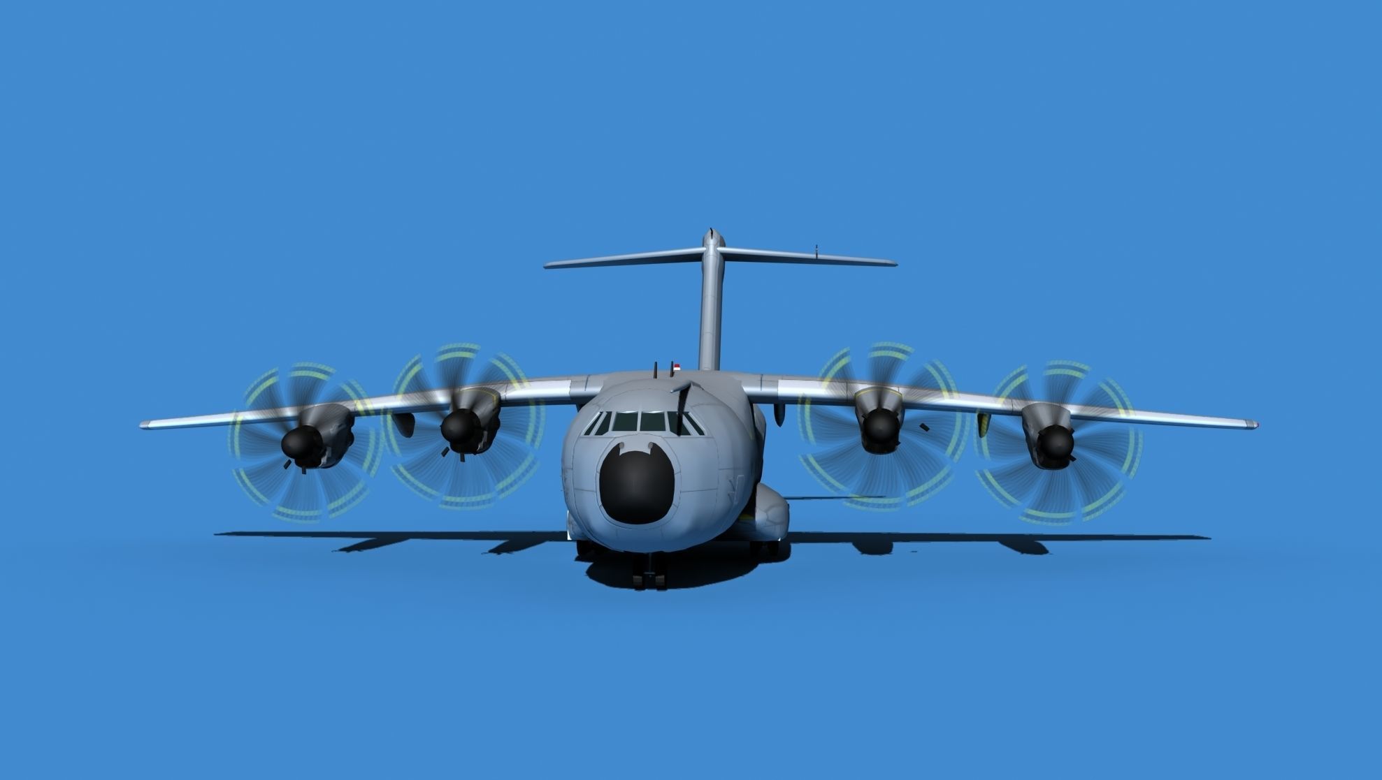 Airbus A-400M Atlas V14 Unmarked 3D model_1