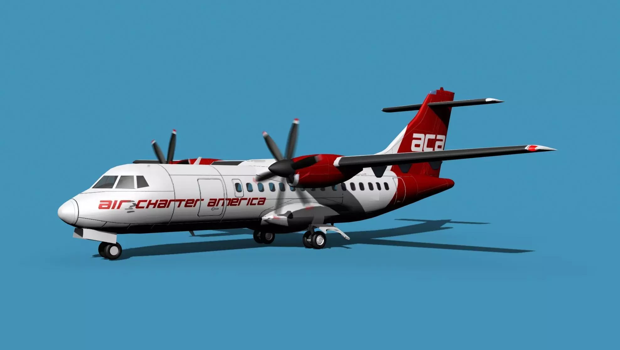 ATR-42-320 Air Charter America 3D model