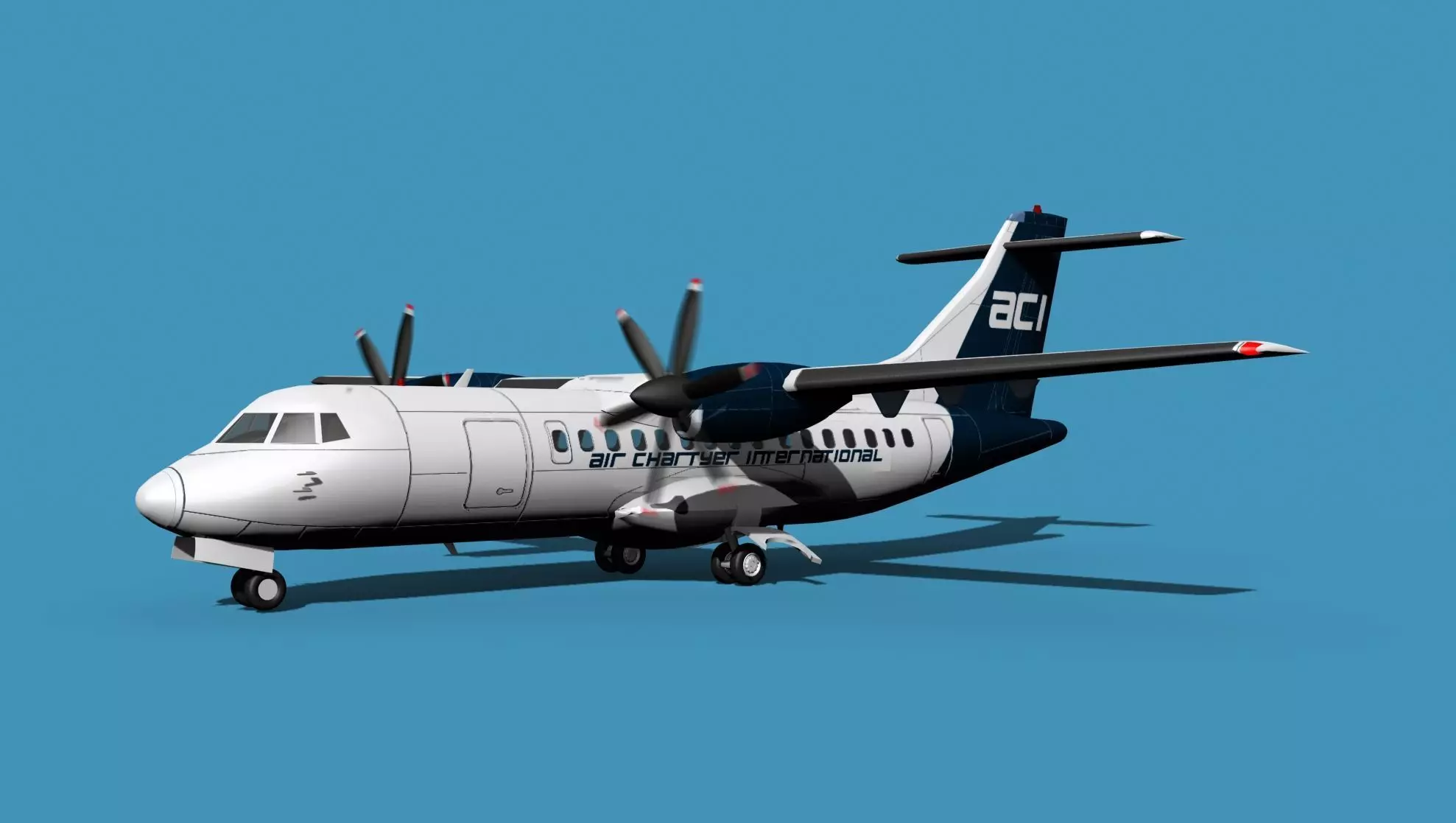 ATR-42-320 Air Charter International 3D model