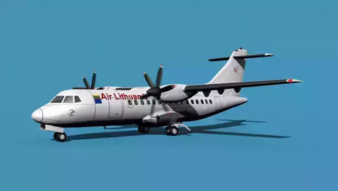 ATR-42-320 Air Lithuania 3D model