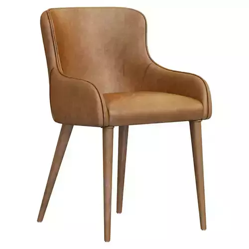 Restoration Hardware Nicola Slope Arm Dolce Faux Dining Armchair
