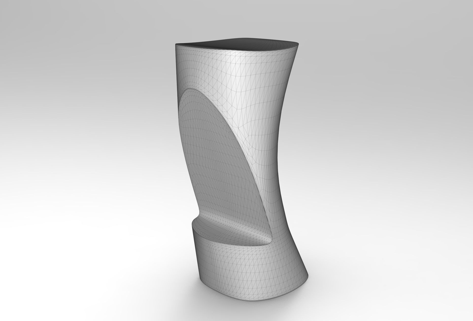 Raven Bar stool Low-poly 3D model_5