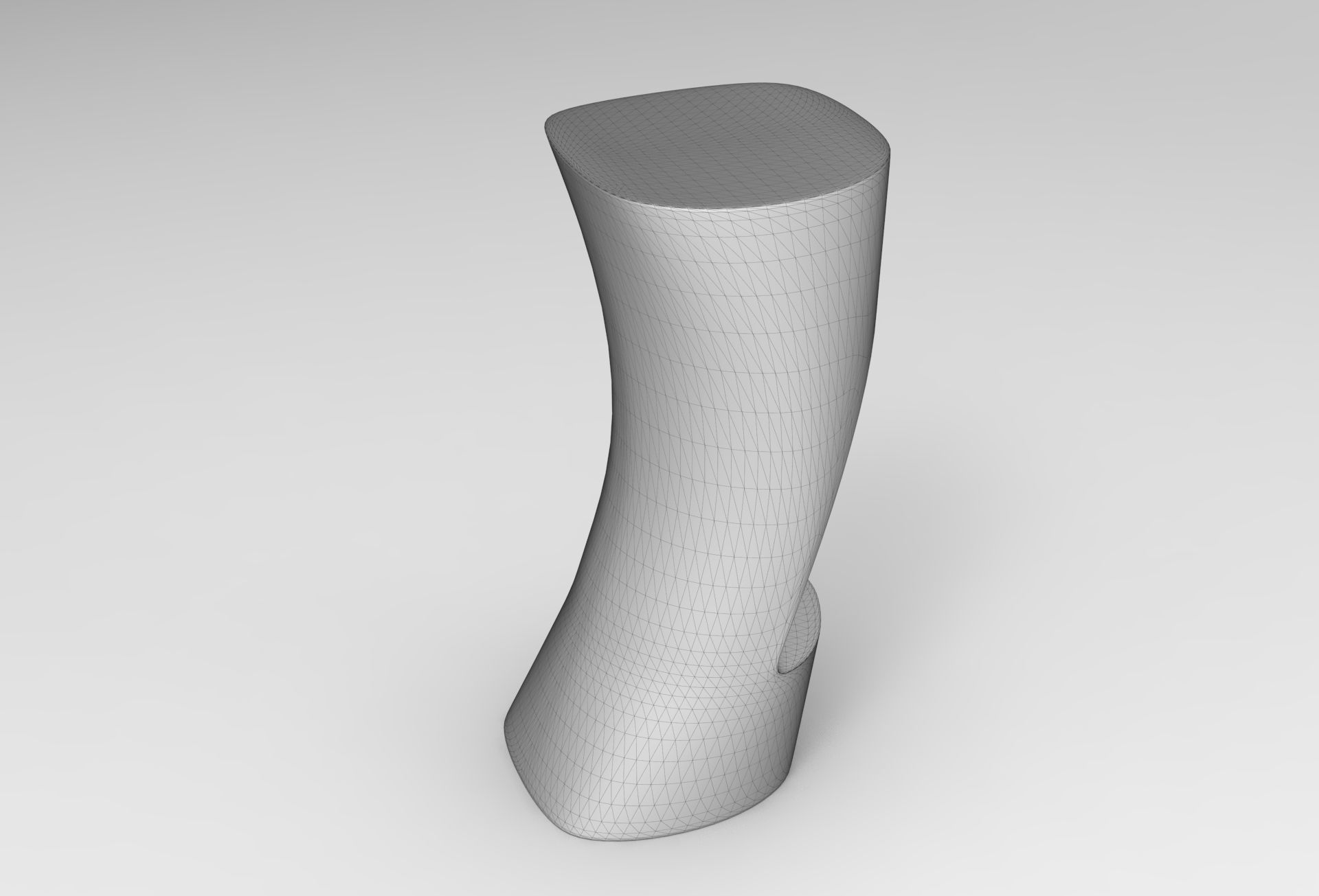 Raven Bar stool Low-poly 3D model_6