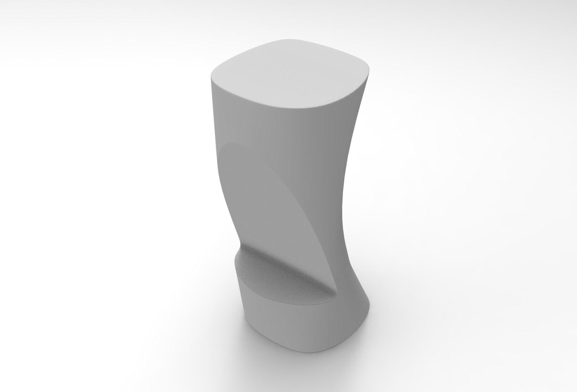 Raven Bar stool Low-poly 3D model_8