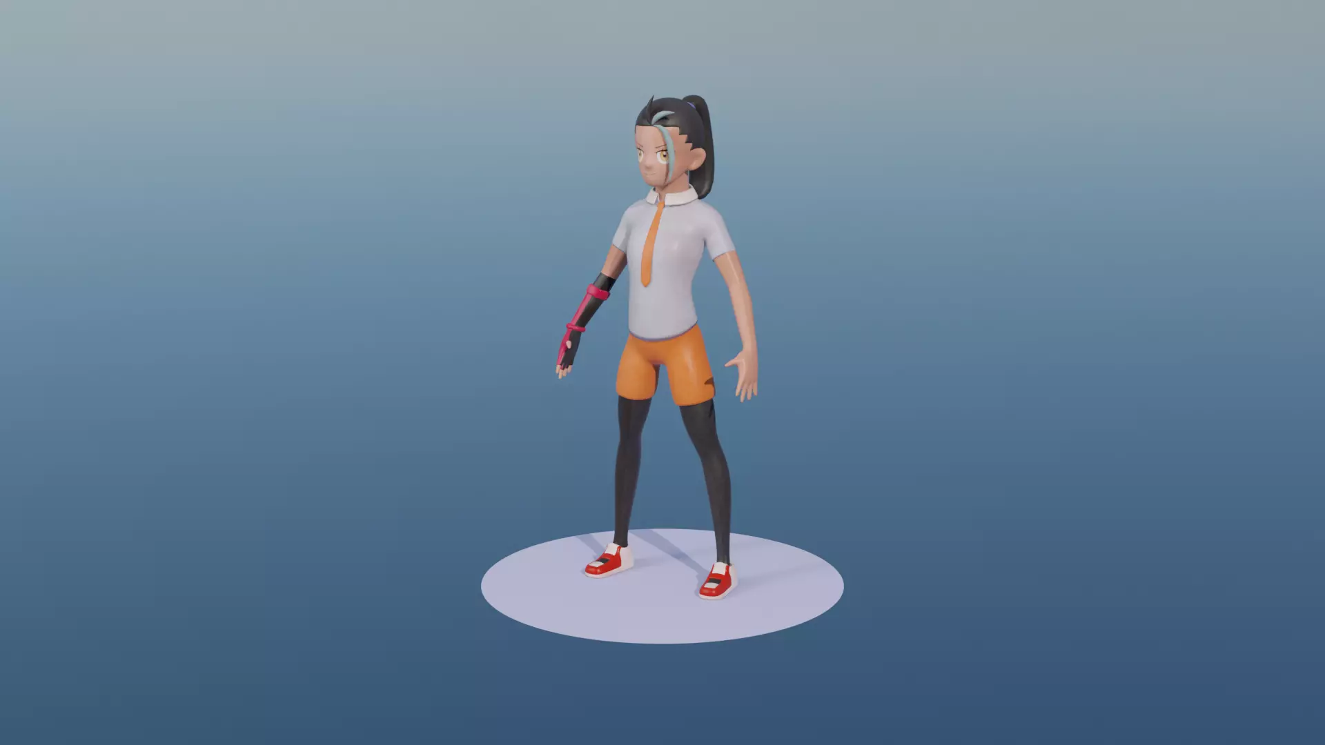 Nemona-Mencia Model Rigged 3D model
