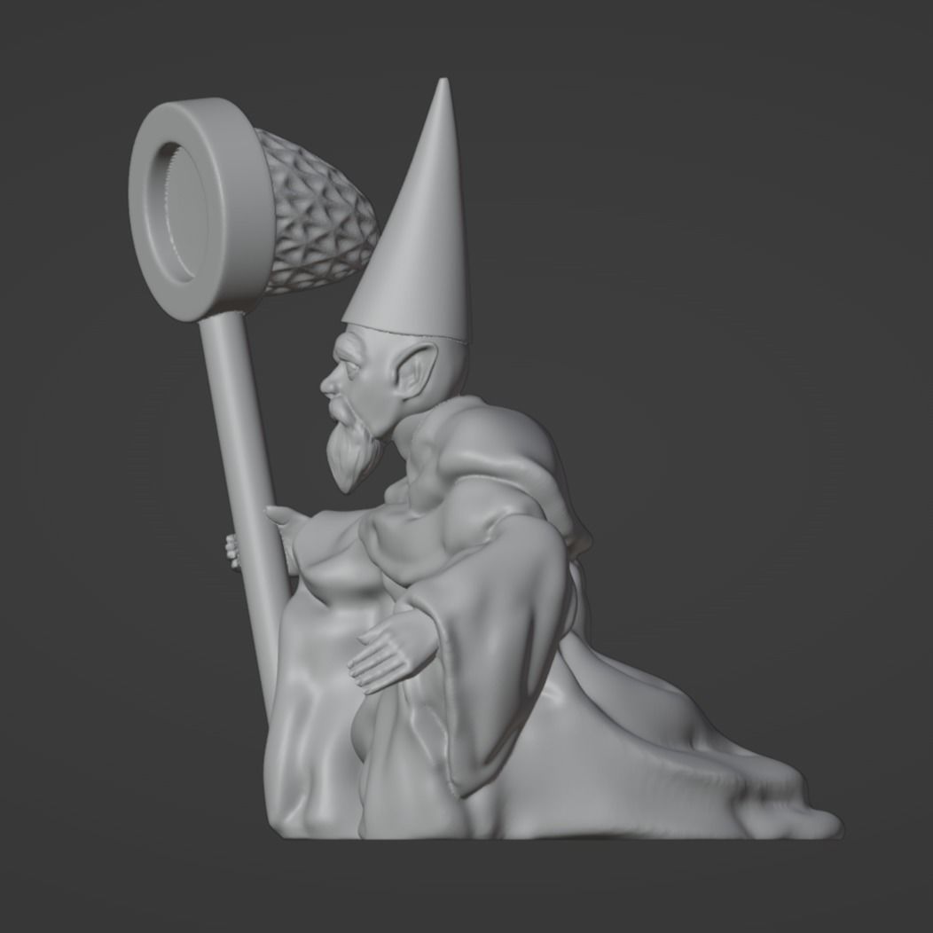 Crawly Gnome 30mm TTRPG Mini 3D print model_7