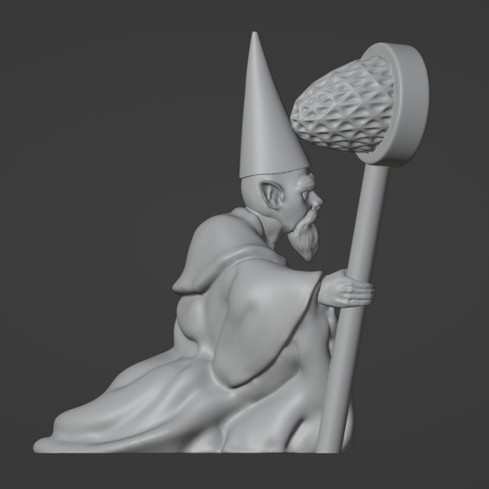 Crawly Gnome 30mm TTRPG Mini 3D print model_8