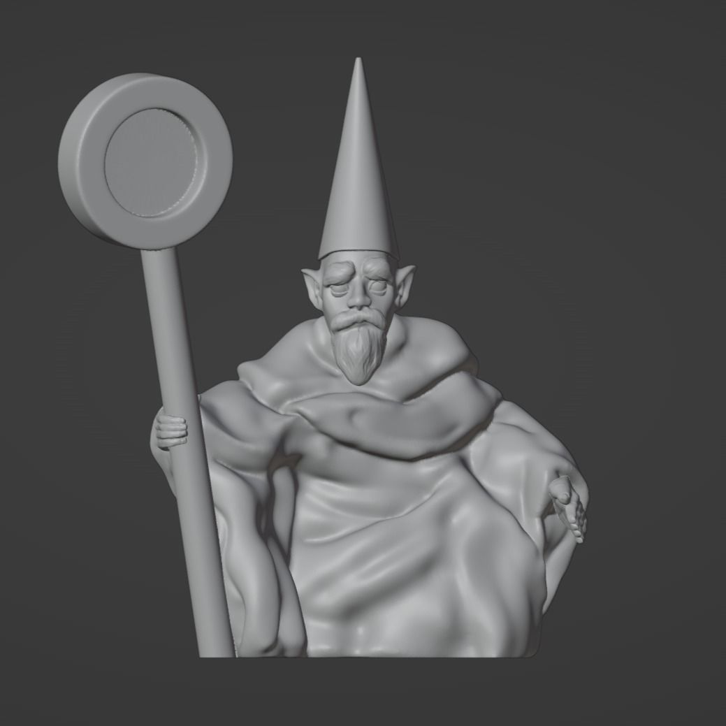 Crawly Gnome 30mm TTRPG Mini 3D print model_4