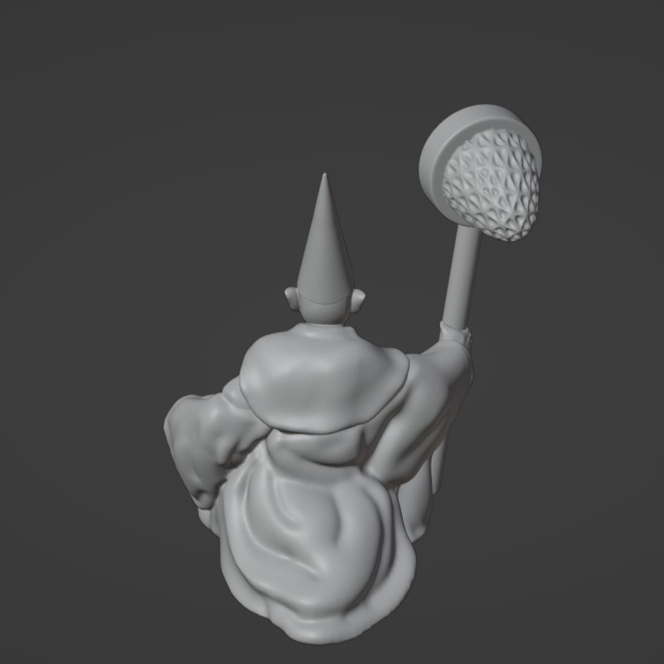 Crawly Gnome 30mm TTRPG Mini 3D print model_5