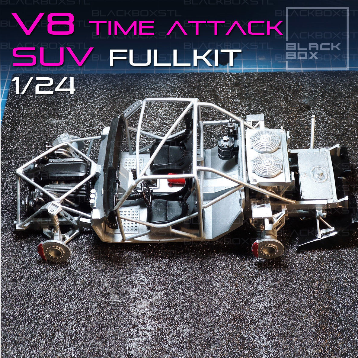 V8 TIME ATTACK SUV FULL MODELKIT 1-24th 3D print model_5
