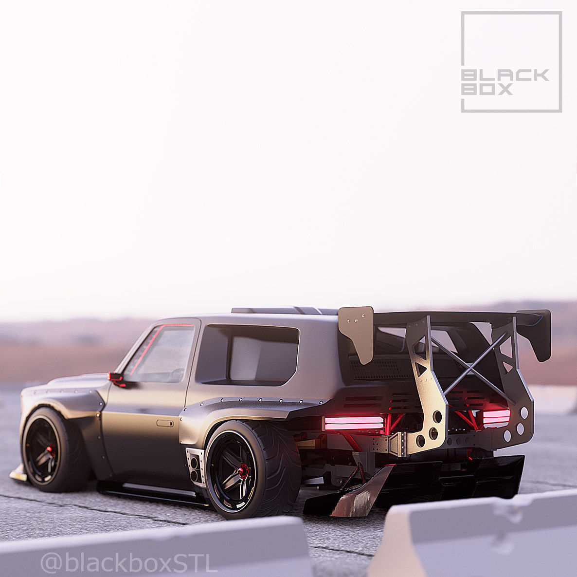 V8 TIME ATTACK SUV FULL MODELKIT 1-24th 3D print model_10
