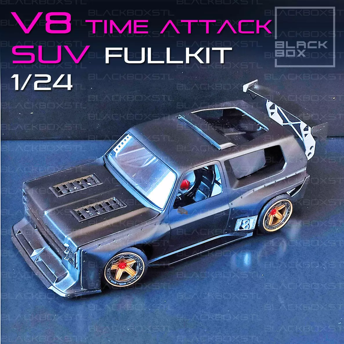 V8 TIME ATTACK SUV FULL MODELKIT 1-24th 3D print model_0