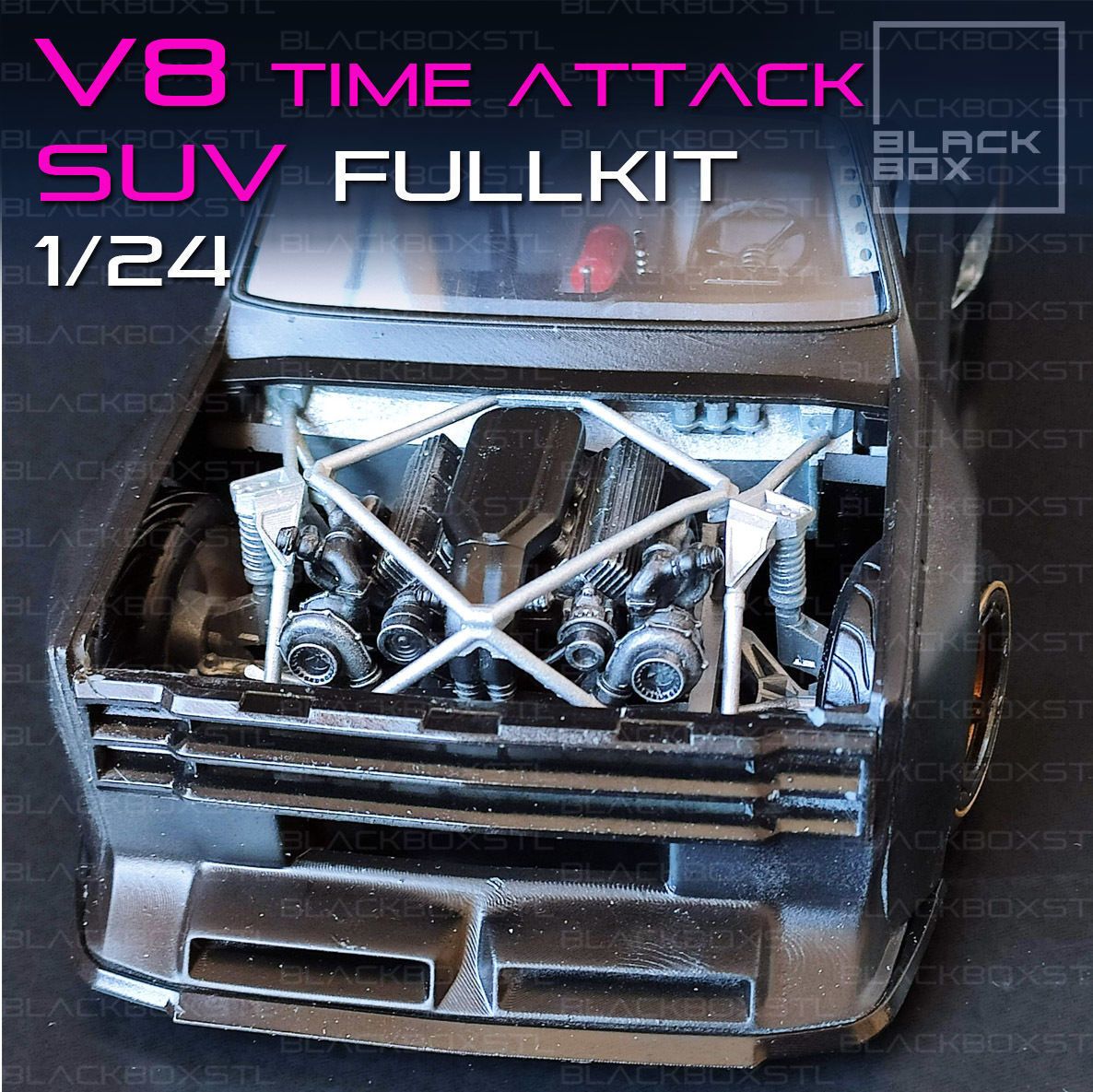 V8 TIME ATTACK SUV FULL MODELKIT 1-24th 3D print model_6