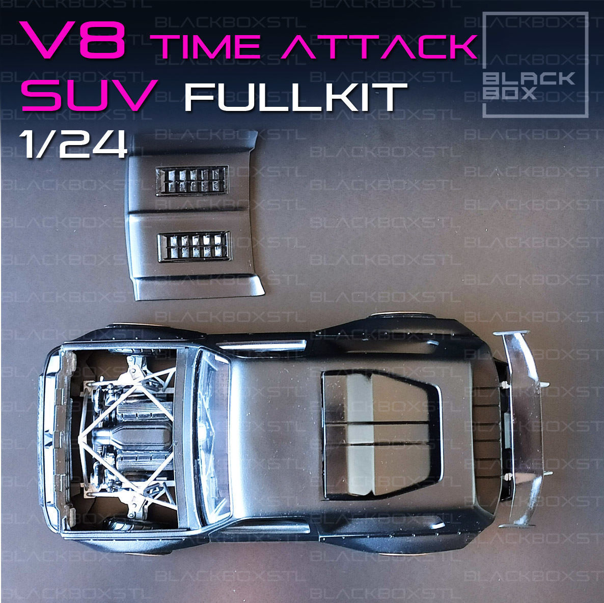 V8 TIME ATTACK SUV FULL MODELKIT 1-24th 3D print model_4