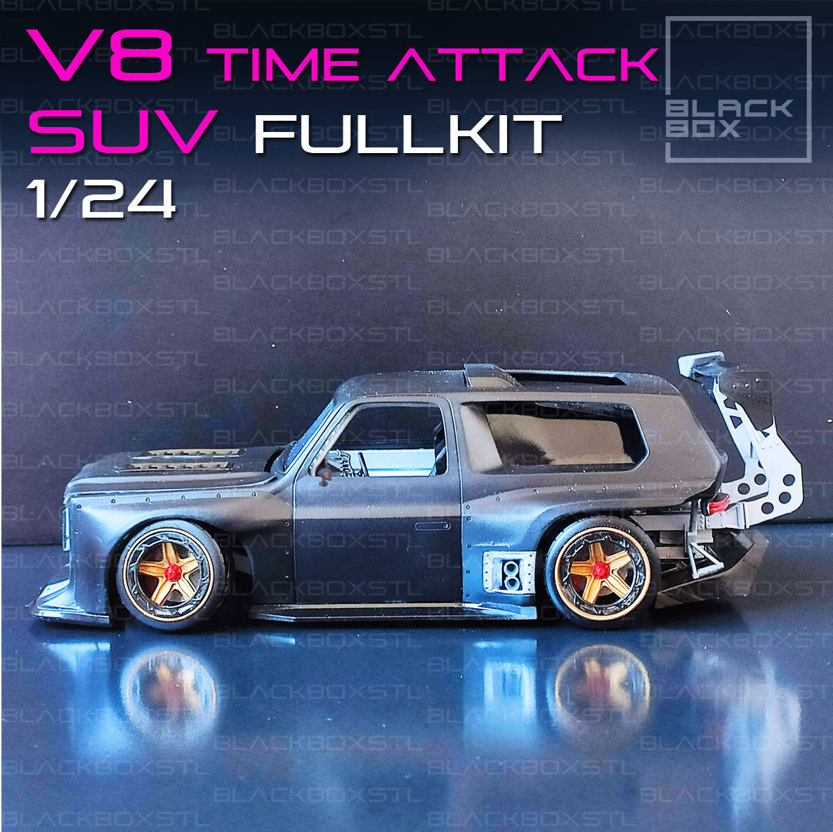 V8 TIME ATTACK SUV FULL MODELKIT 1-24th 3D print model_3