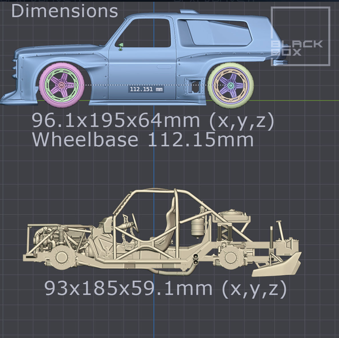 V8 TIME ATTACK SUV FULL MODELKIT 1-24th 3D print model_7