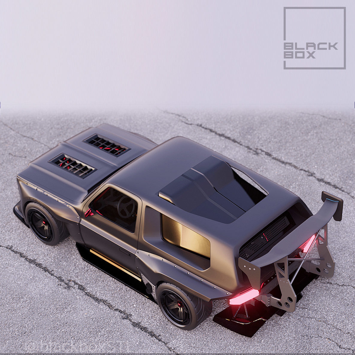 V8 TIME ATTACK SUV FULL MODELKIT 1-24th 3D print model_12