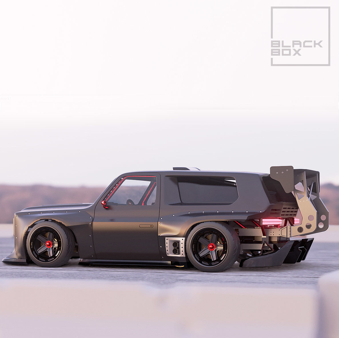V8 TIME ATTACK SUV FULL MODELKIT 1-24th 3D print model_11