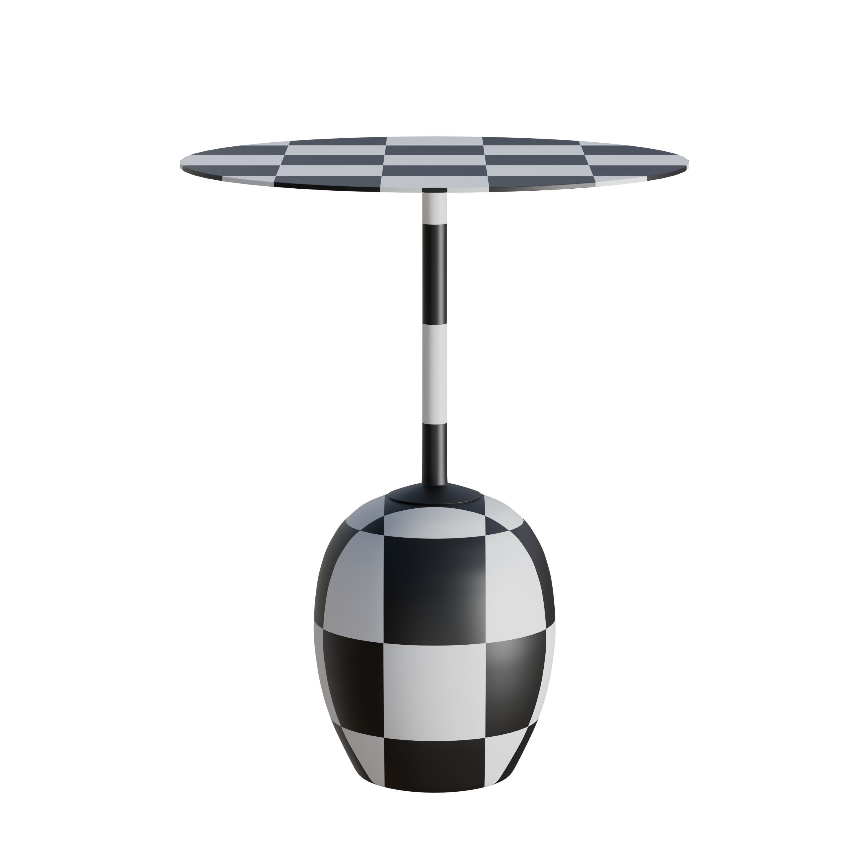 Lato side table 3D model_7