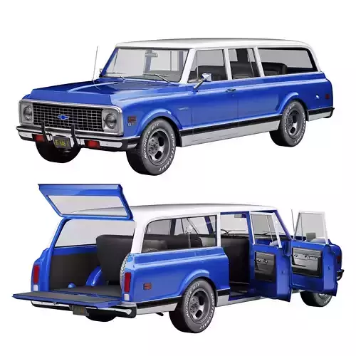 Chevrolet suburban 1972 3D model