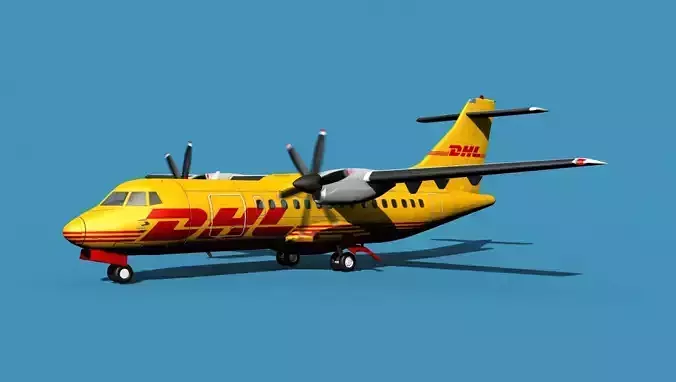 ATR-42-320 DHL Cargo 3D model
