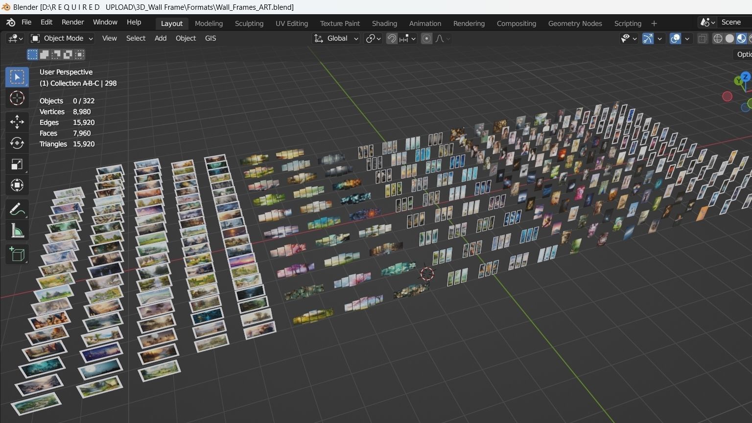 Frame Collection Low-poly 3D model_20