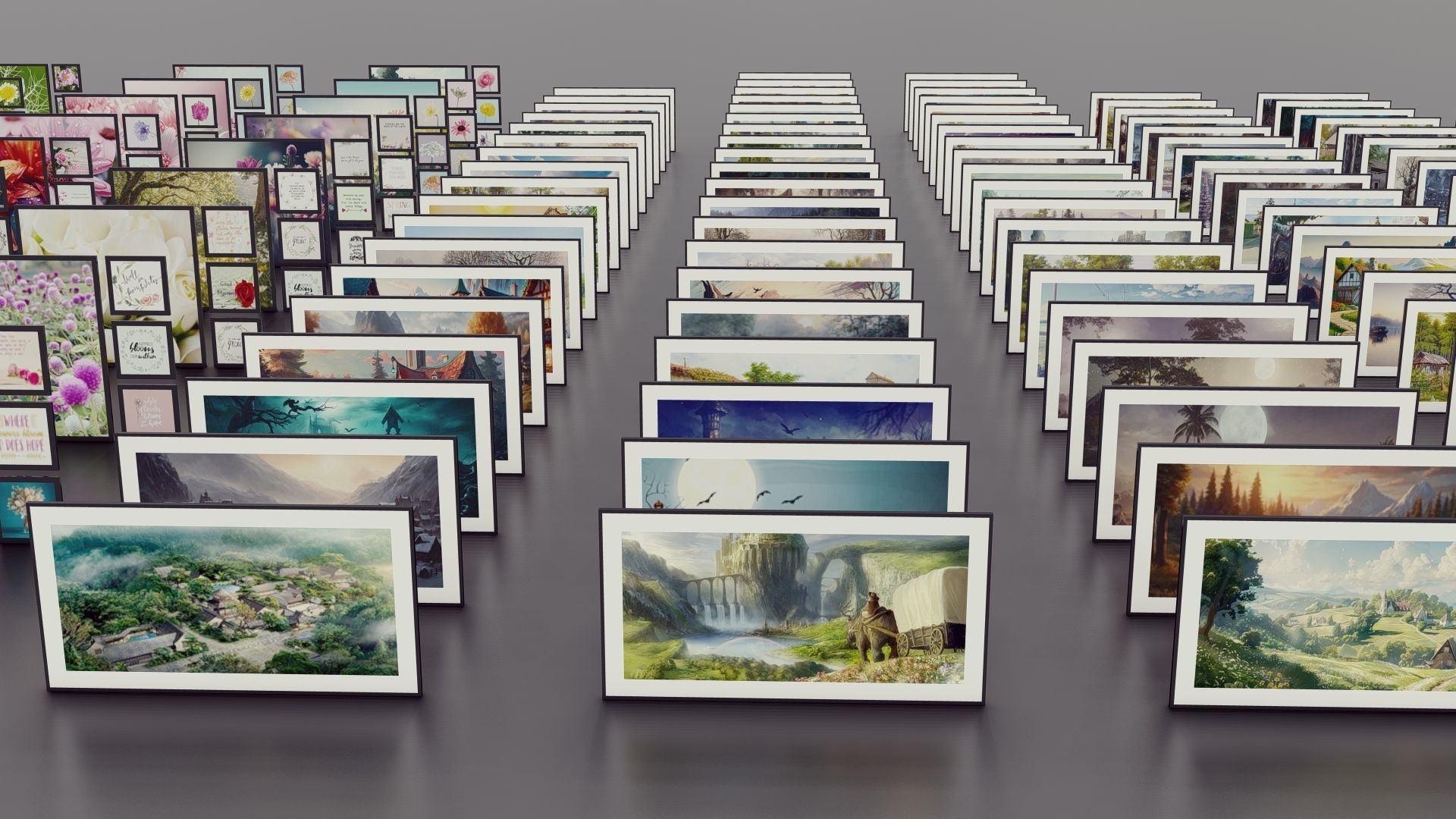 Frame Collection Low-poly 3D model_3