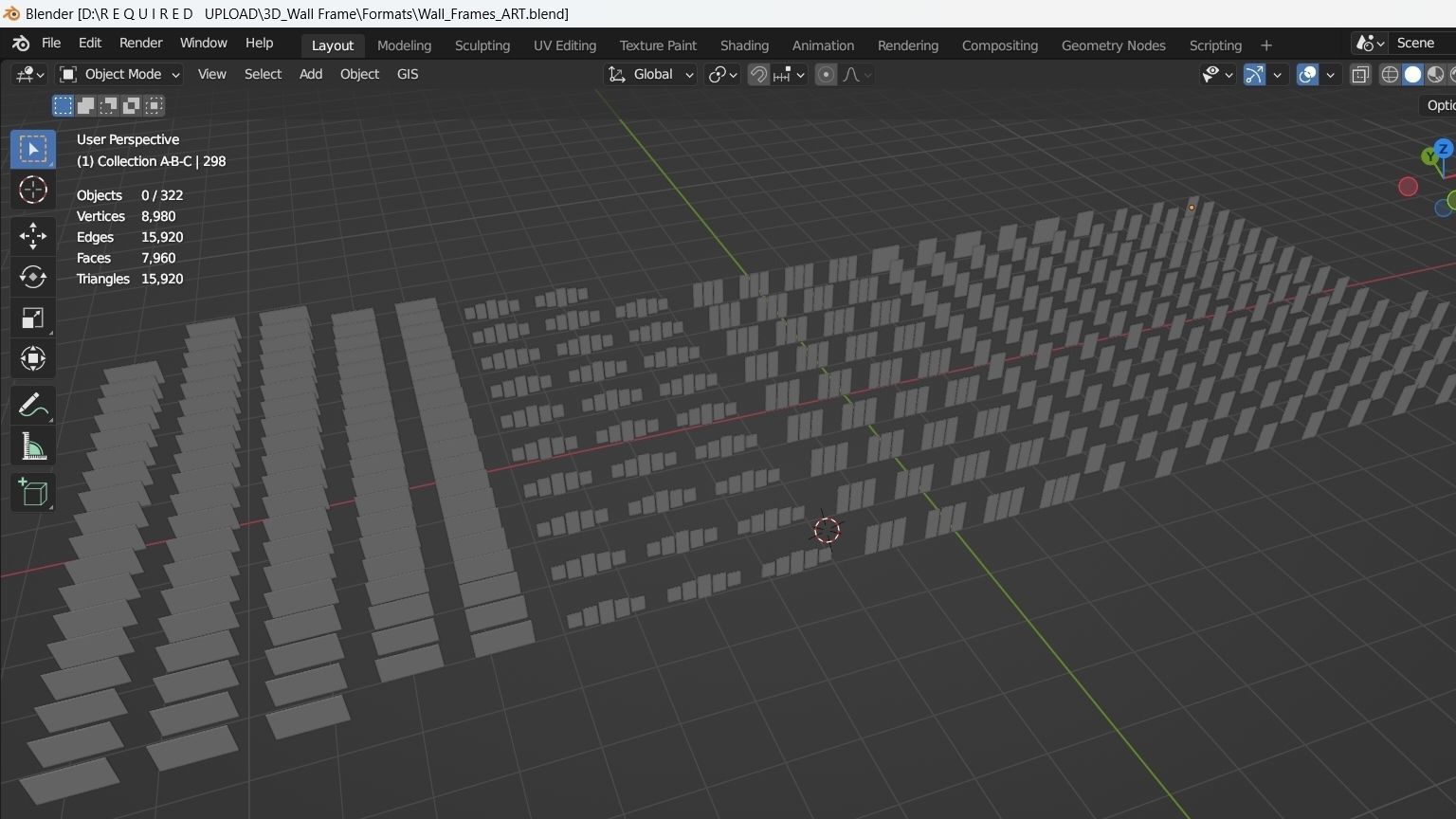 Frame Collection Low-poly 3D model_19