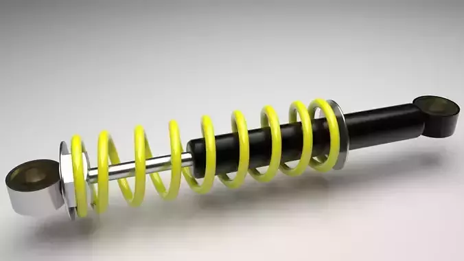 Car Shock Absorber 3D model