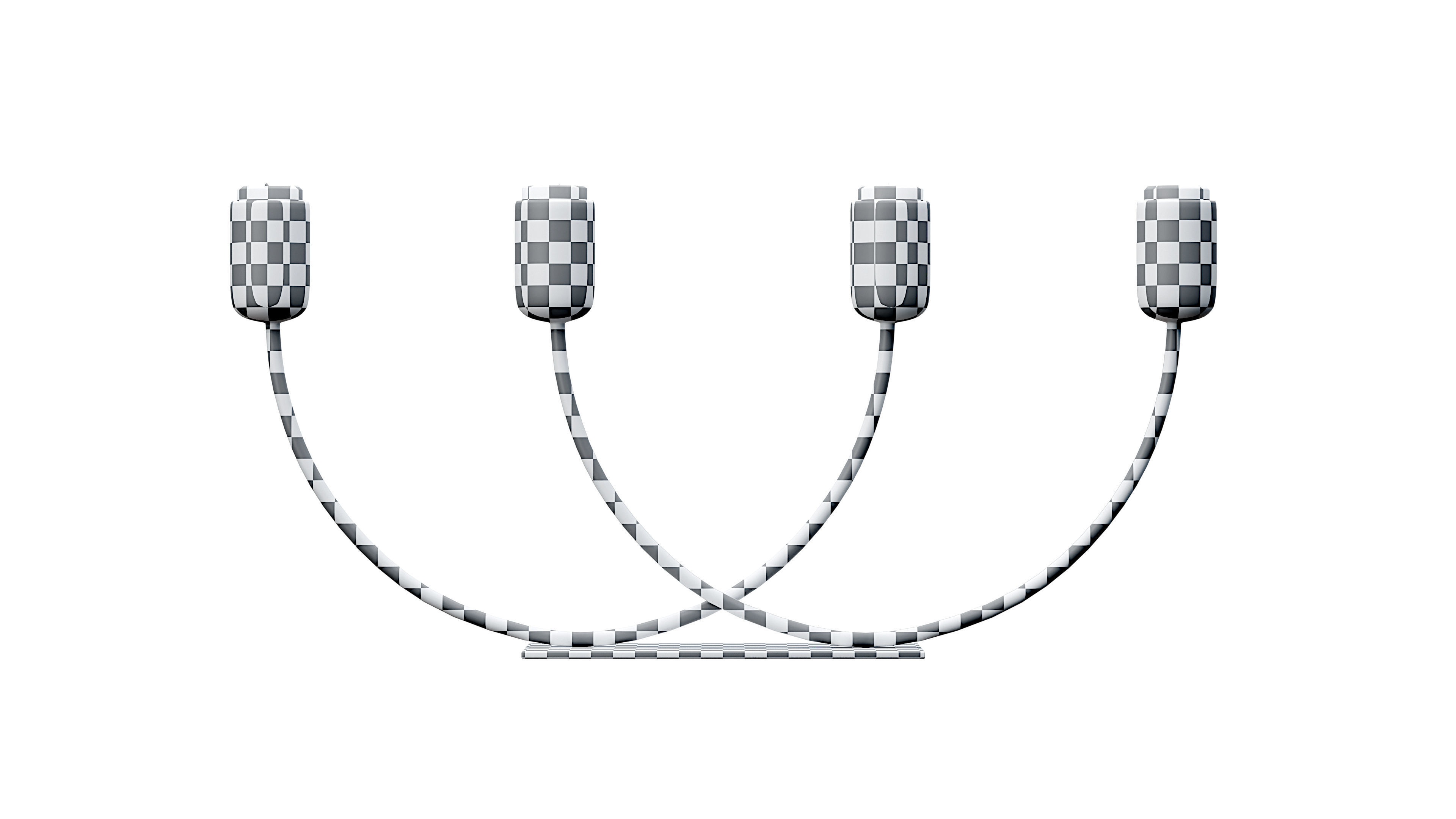 Joy candle sticks Low-poly 3D model_5