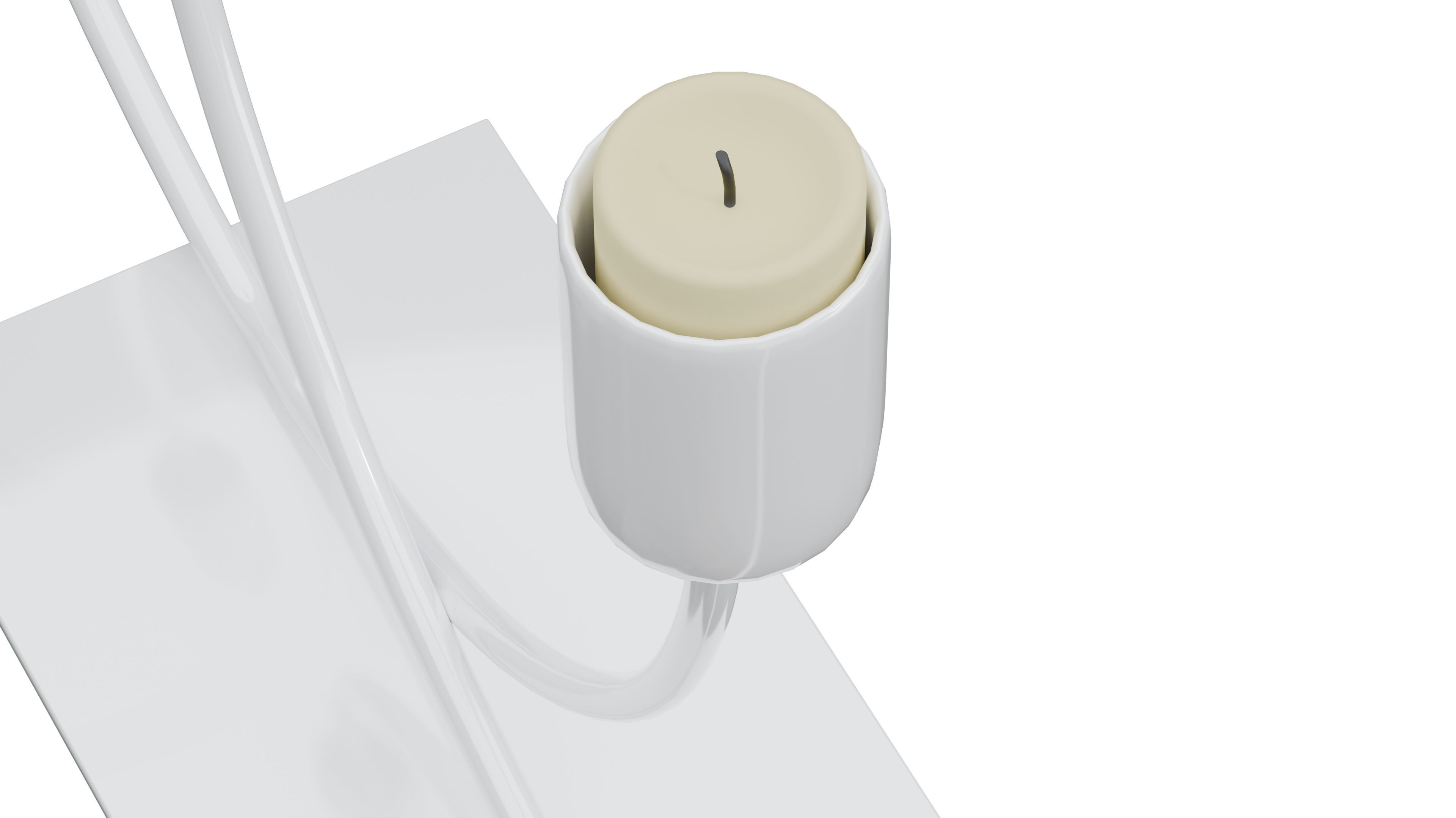 Joy candle sticks Low-poly 3D model_4