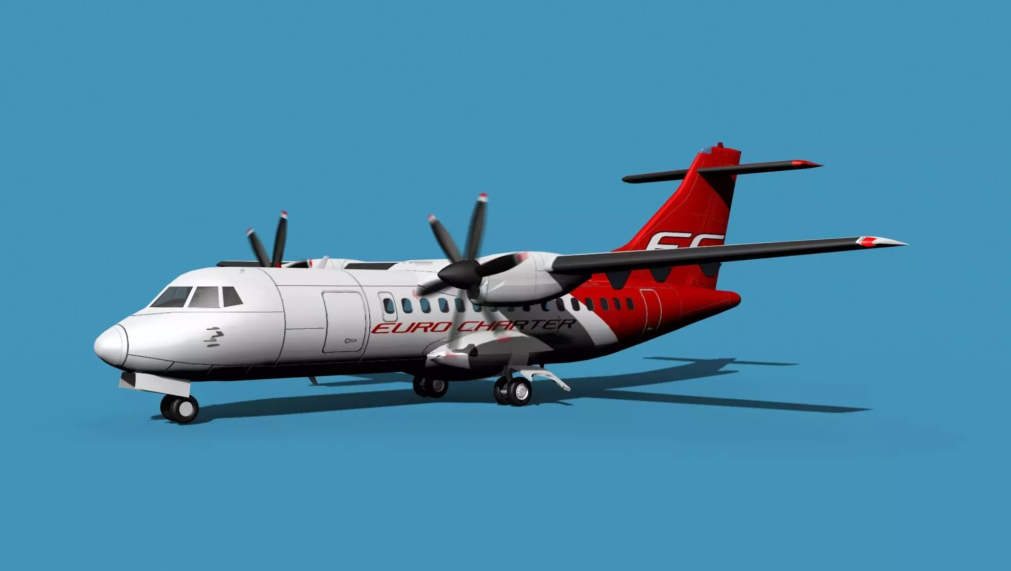 ATR-42-320 Euro Charter 3D model