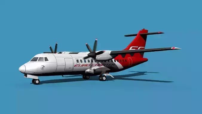 ATR-42-320 Euro Charter 3D model