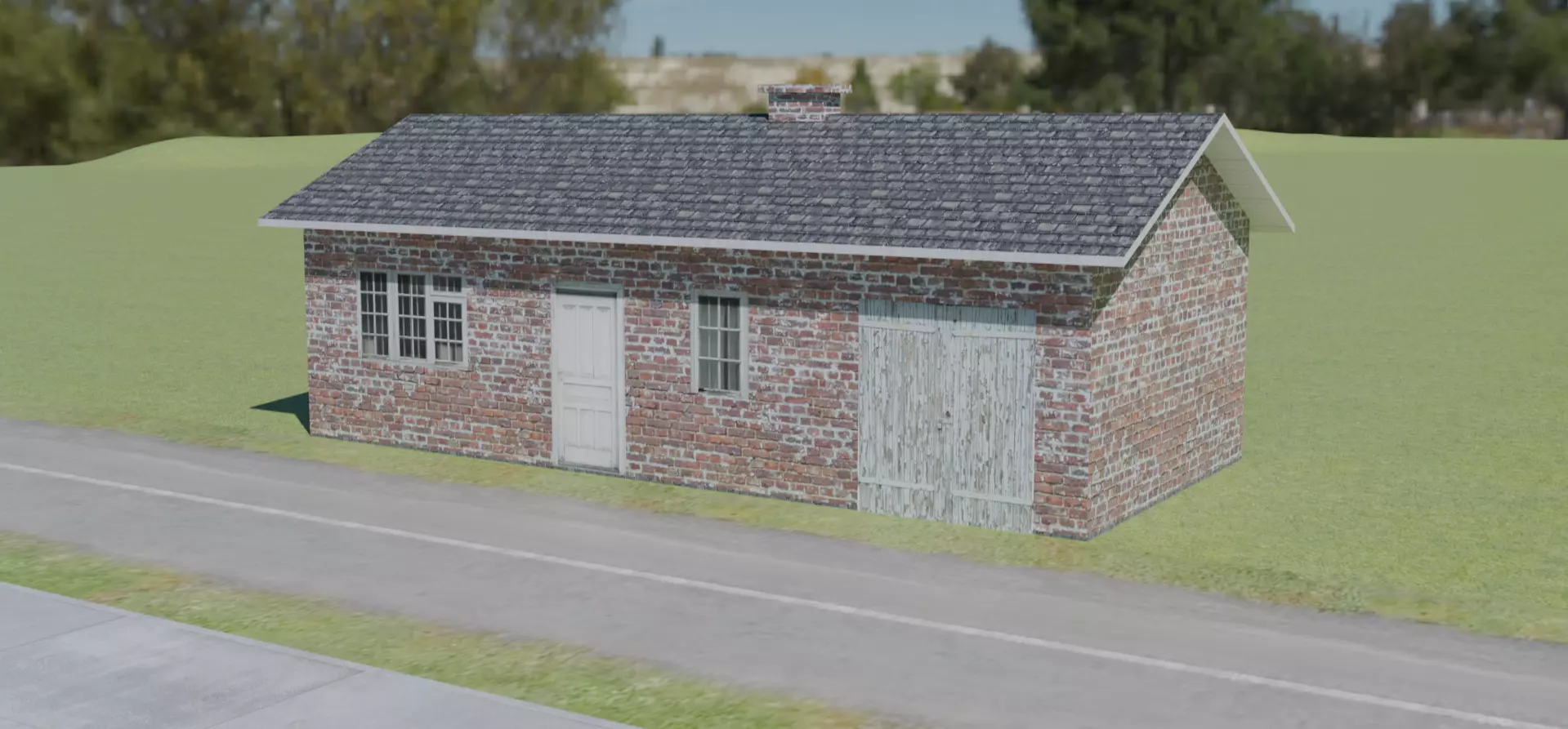 Old House Free low-poly 3D model