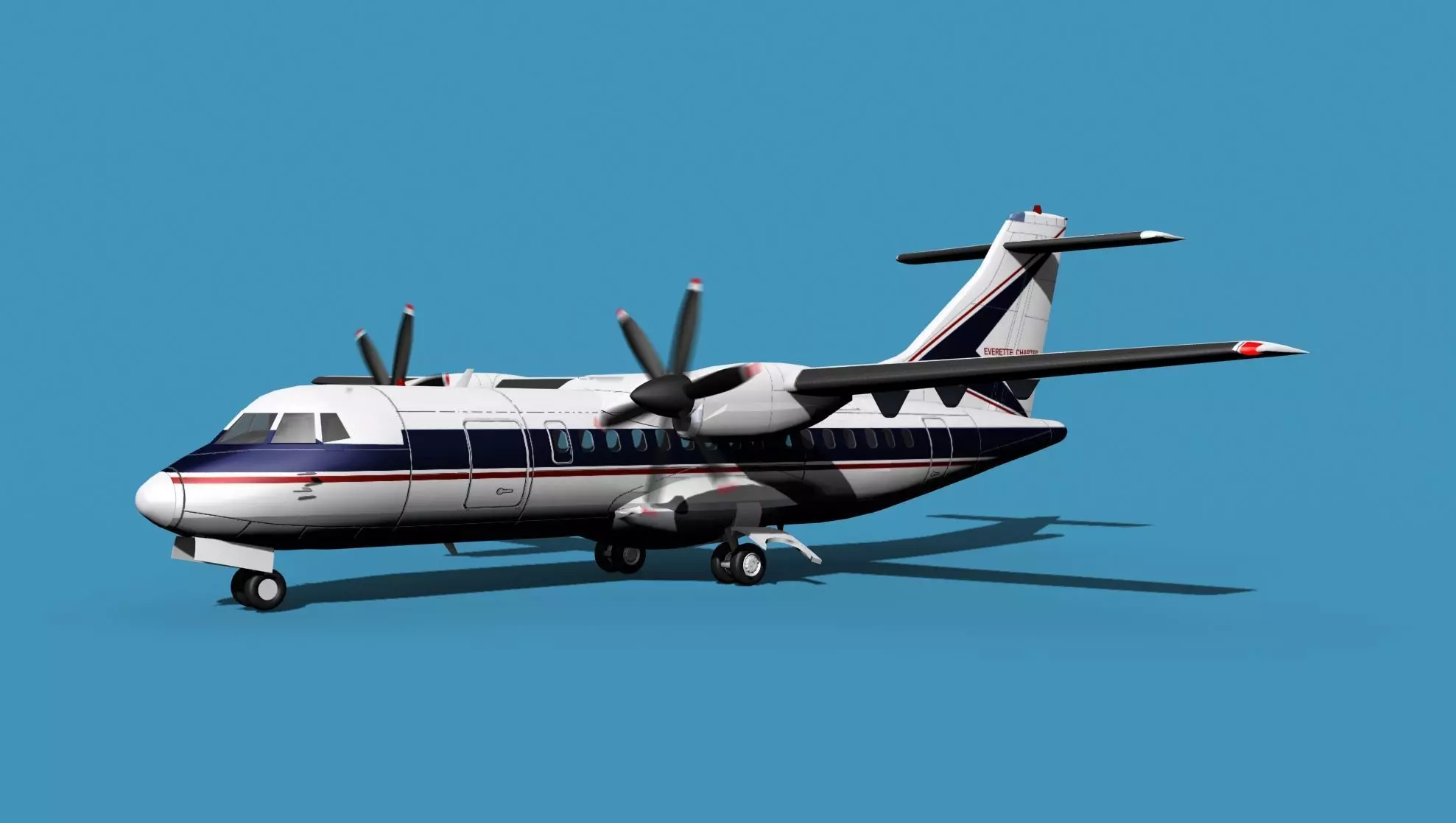 ATR-42-320 Everette Charter 3D model