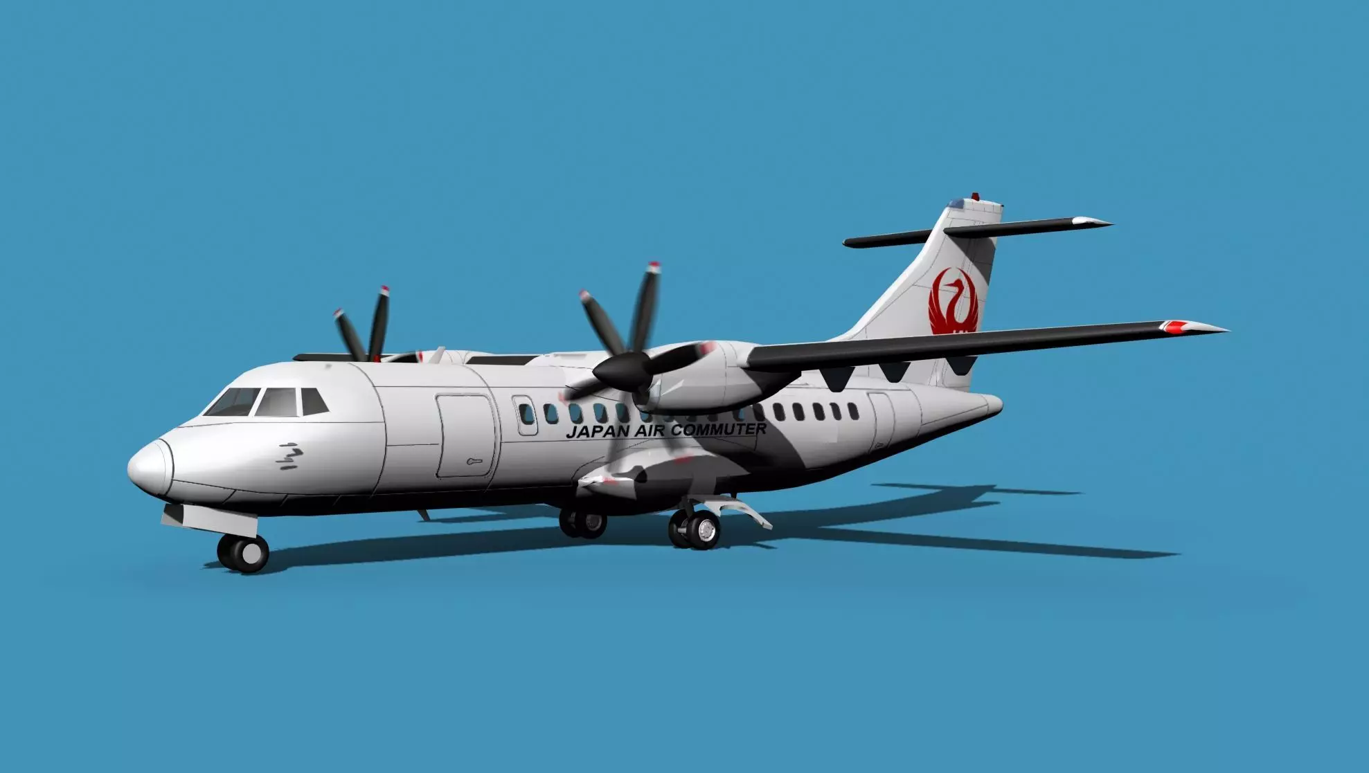 ATR-42-320 Japan Air Commuter 3D model