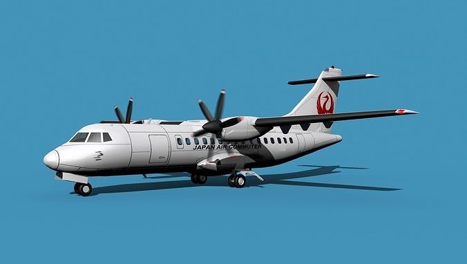 ATR-42-320 Japan Air Commuter 3D model