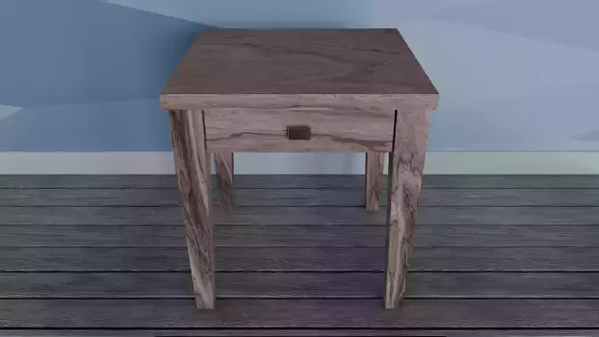 Wood Nightstand
