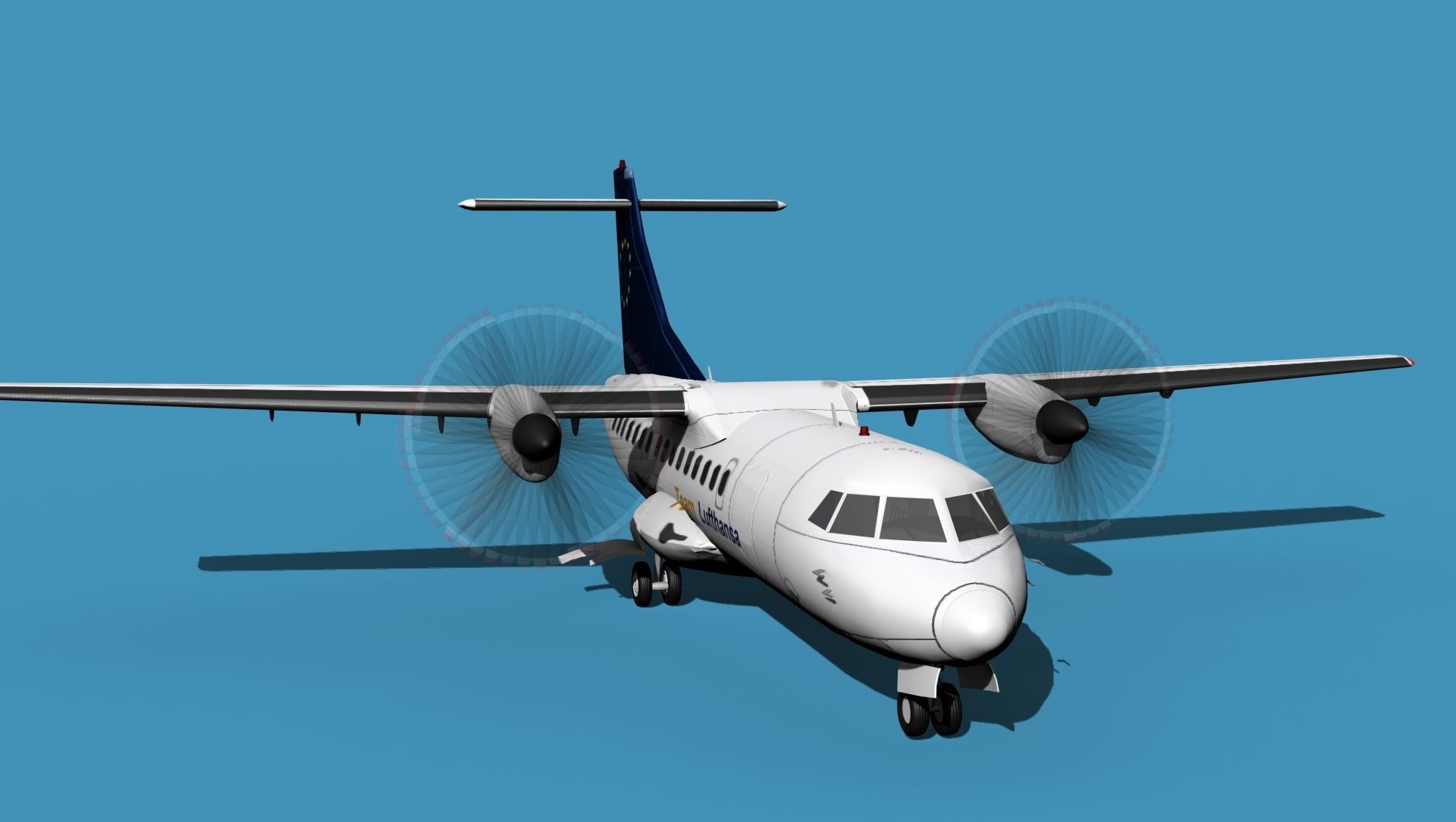 ATR-42-320 Lufthansa Team 3D model_2