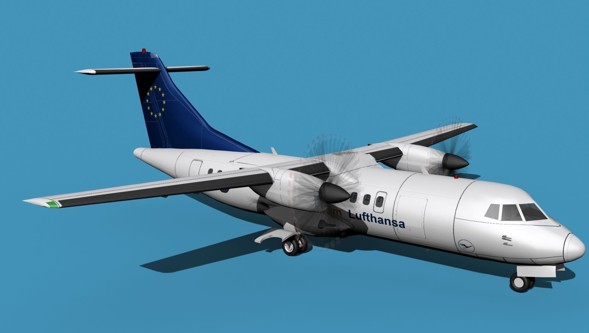 ATR-42-320 Lufthansa Team 3D model_3