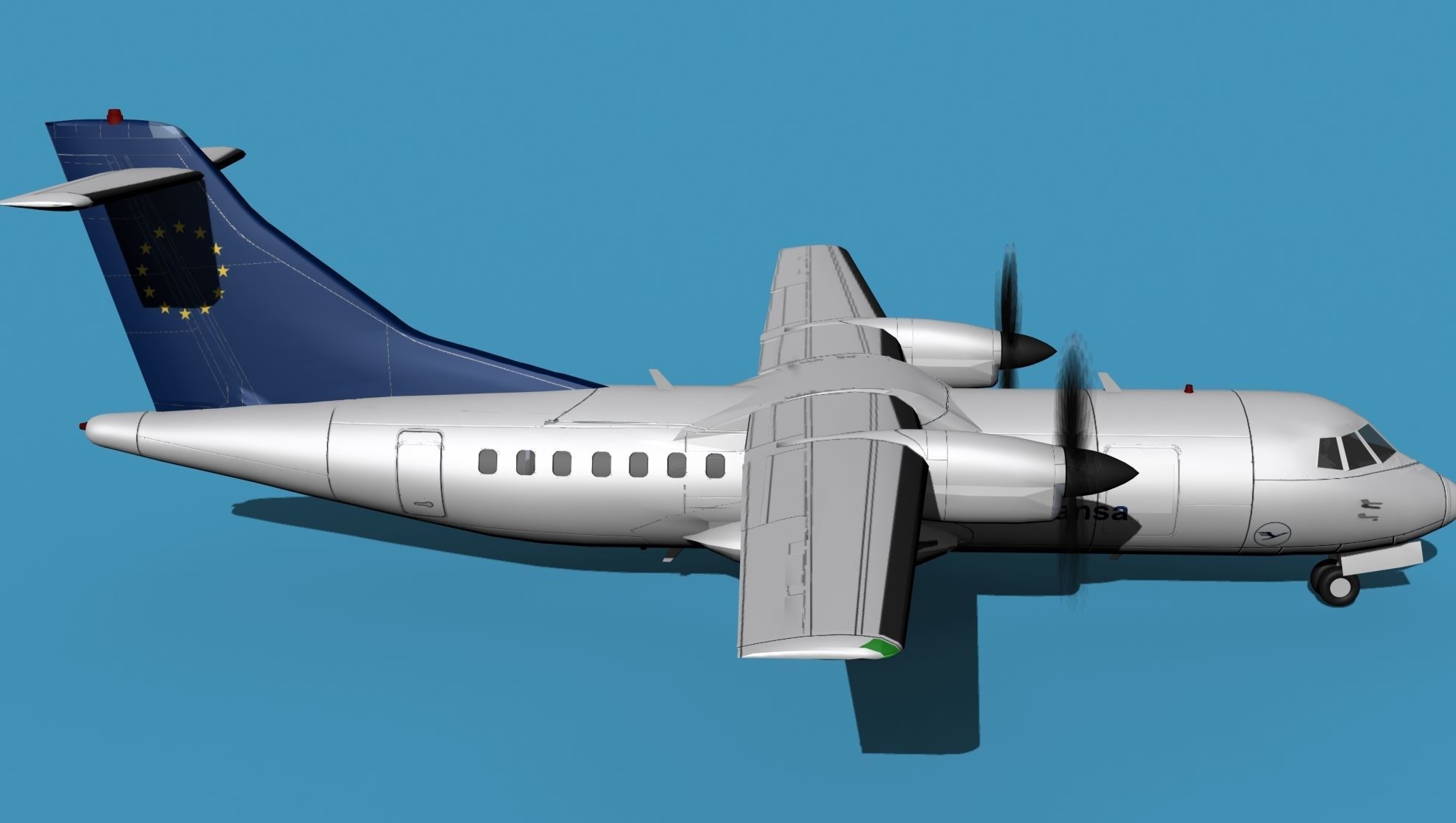 ATR-42-320 Lufthansa Team 3D model_4