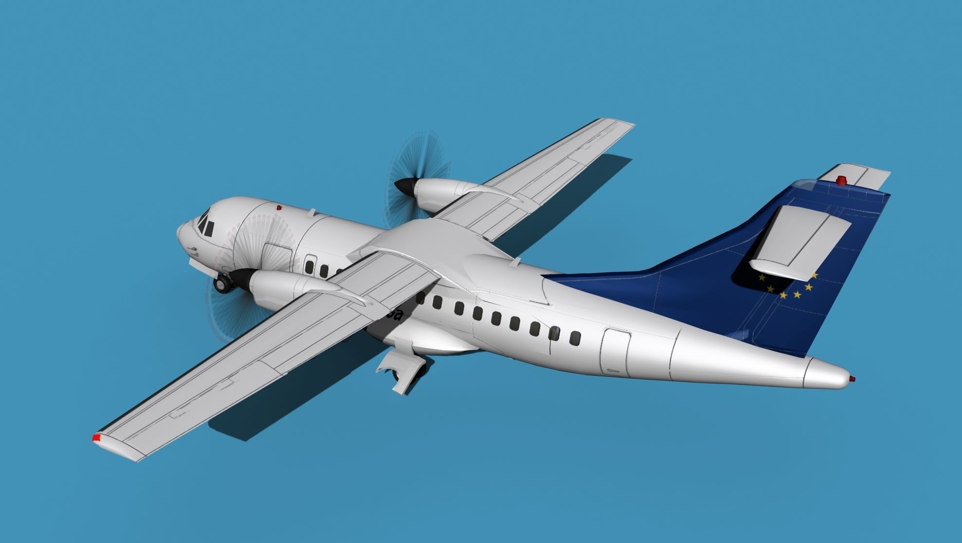 ATR-42-320 Lufthansa Team 3D model_8
