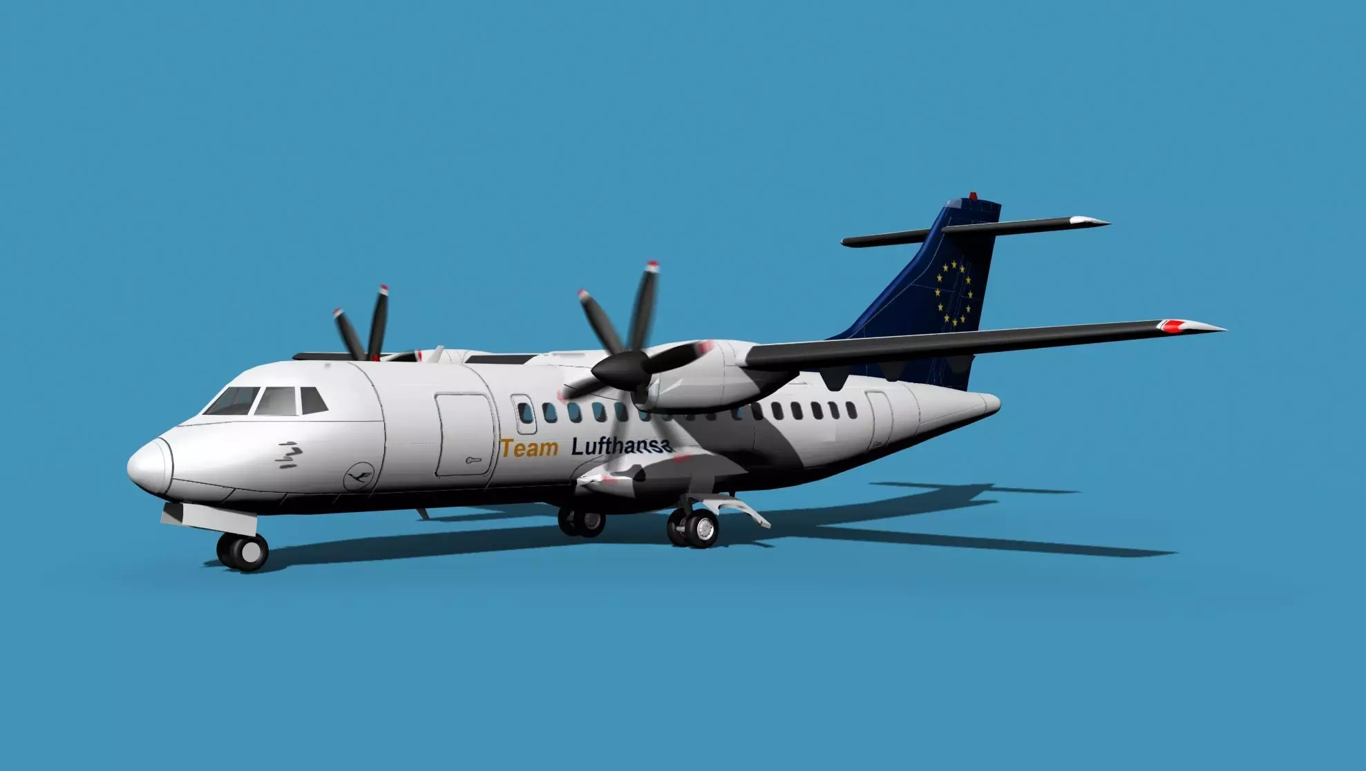 ATR-42-320 Lufthansa Team 3D model_0