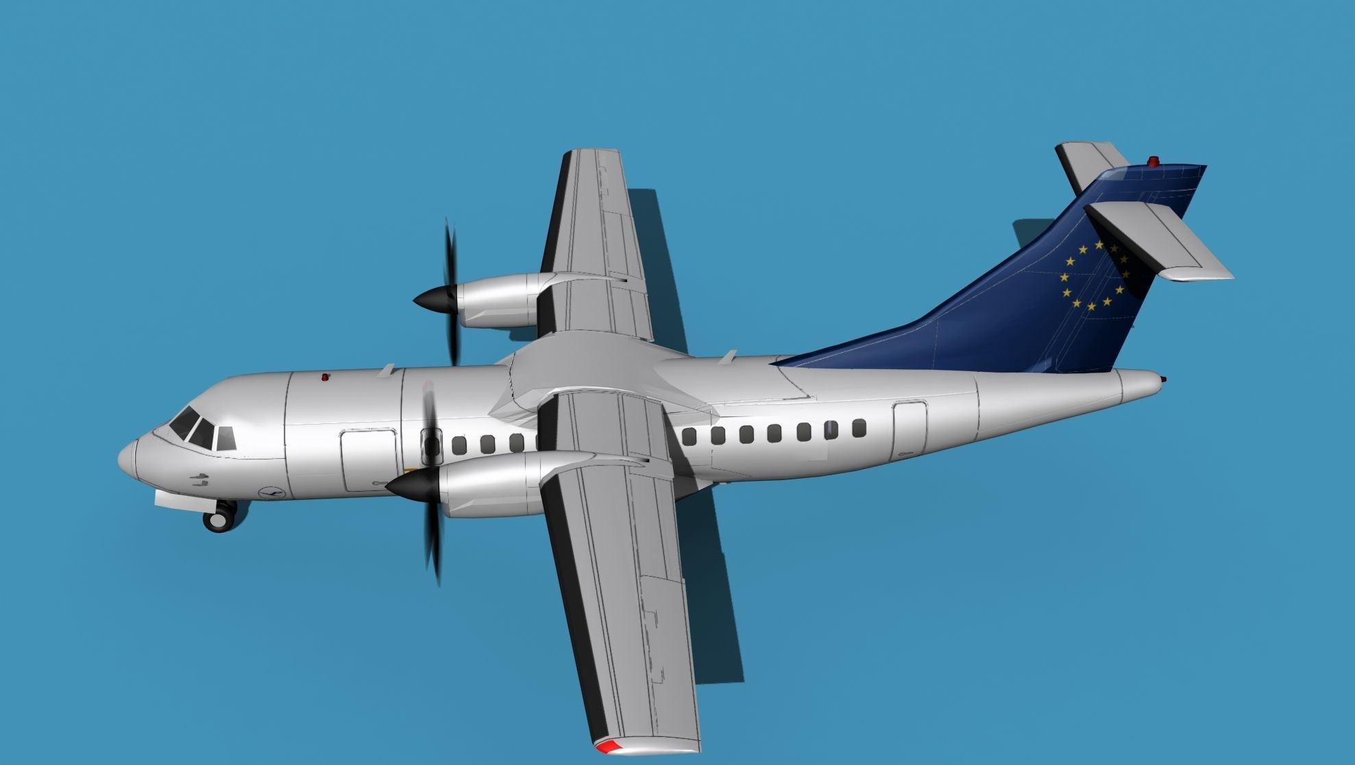 ATR-42-320 Lufthansa Team 3D model_9