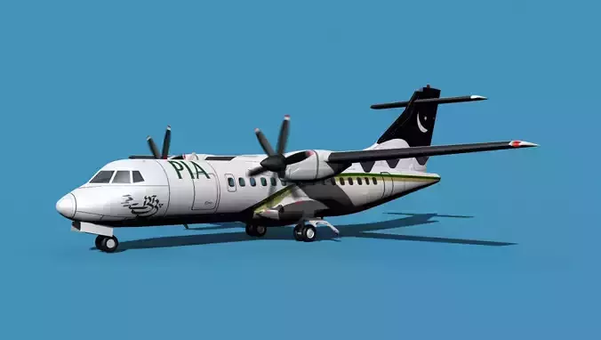 ATR-42-320 Pakistan Intl Airlines 3D model