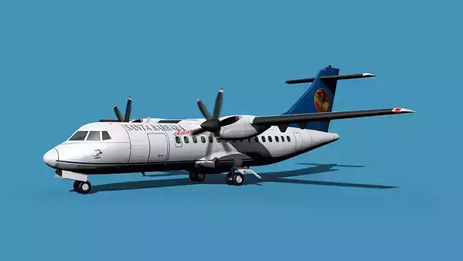 ATR-42-320 Santa Barbara Air 3D model