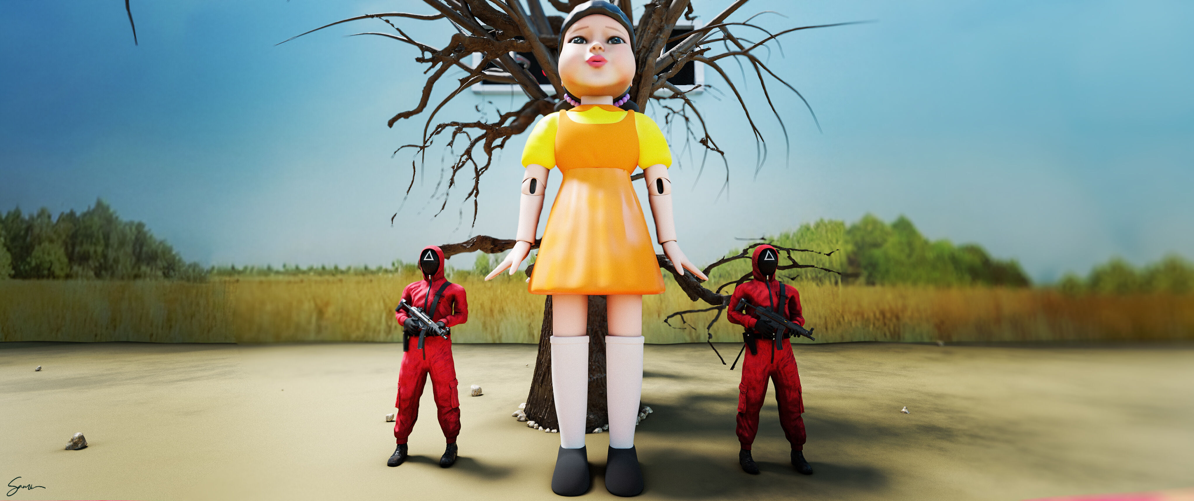 Squid Game Bundle 3D model_11