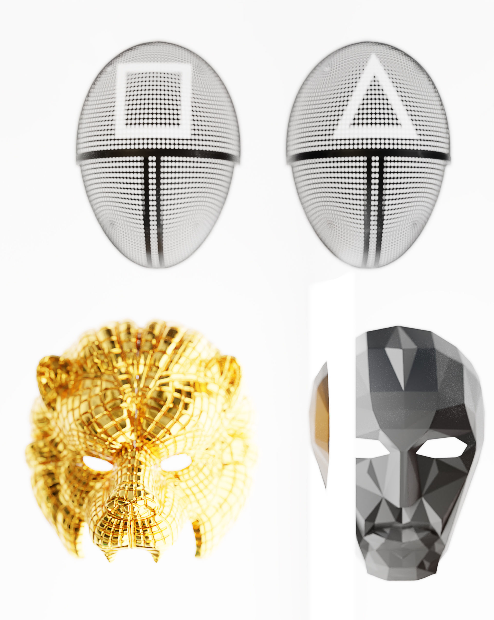 Squid Game Bundle 3D model_31