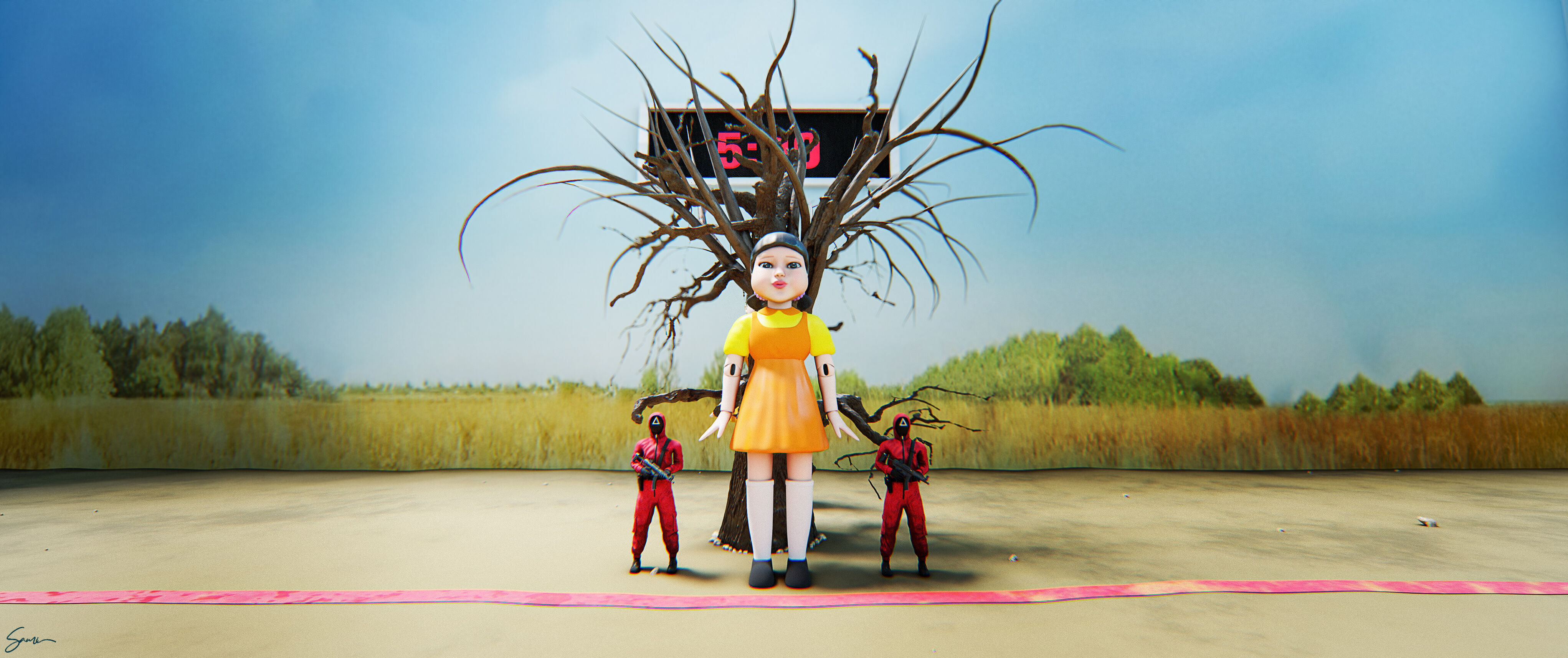 Squid Game Bundle 3D model_43